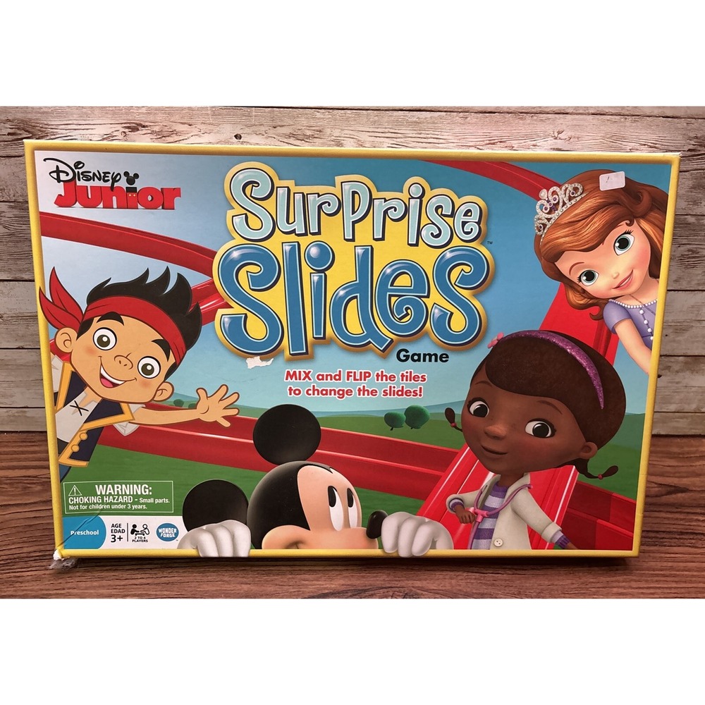 Disney Junior Surprise Slides Board Game Mickey Mouse Clubhouse Complete